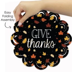 Big Dot Of Happiness Give Thanks - Thanksgiving Party Round Table Decorations - Paper Chargers - Place Setting For 12 -Household Cleaning Supplies GUEST 034196c7 4582 495e 873d 9c4af8815bc6