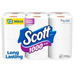 Scott 1000 Septic-Safe 1-Ply Toilet Paper -Household Cleaning Supplies GUEST 03cfe855 c824 4e9c 9df7 858e55a798c7