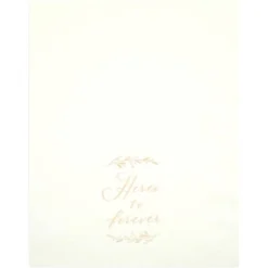 Sparkle And Bash 100 Pack White Napkins For Wedding Reception With Rose Gold Foil Accents, Here's To Forever, 3-Ply, 4 X 8 In -Household Cleaning Supplies GUEST 0643c012 f011 4c05 8d8e 49215805dc12