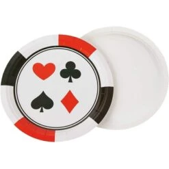 Blue Panda Poker & Casino Card Night Plates - 80 Disposable Dinner Paper Plates 9 X 9 Inches -Household Cleaning Supplies GUEST 066edf05 c80e 464f a3f3 bb8cfc30afb1