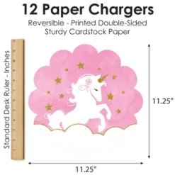 Big Dot Of Happiness Rainbow Unicorn - Magical Unicorn Baby Shower Or Birthday Party Round Table Decorations - Paper Chargers - Place Setting For 12 -Household Cleaning Supplies GUEST 0f17d2b6 3164 4da9 8200 2dfadae31545