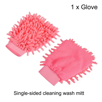 Unique Bargains Microfiber Chenille Mitts Reusable Scratch-Free Cleaning Gloves Wash Sponge For Home Kitchen 4 Unique Bargains Microfiber Chenille Mitts Reusable Scratch-Free Cleaning Gloves Wash Sponge For Home Kitchen - Image 2