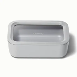Caraway Home Medium Ceramic Coated Glass Food Storage Container -Household Cleaning Supplies GUEST 13cead5c d7a1 4850 b95d 63450e62d19c