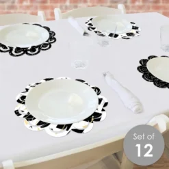 Big Dot Of Happiness Goodbye High School, Hello College - Graduation Party Round Table Decorations - Paper Chargers - Place Setting For 12