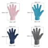 Unique Bargains Dusting Cleaning Gloves Microfiber Mittens For Plant Blinds Lamp Window Blue Dark Blue Gray Pink 4 Pairs 1 Set
