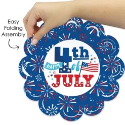 Big Dot Of Happiness Firecracker 4th Of July - Red, White And Royal Blue Party Round Table Decorations - Paper Chargers - Place Setting For 12 10 Big Dot Of Happiness Firecracker 4th Of July - Red, White And Royal Blue Party Round Table Decorations - Paper Chargers - Place Setting For 12 -Household Cleaning Supplies GUEST 1a6cab8d 2d46 44e0 9aad 20a7f64e1d36