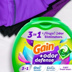 Gain Flings Super Fresh 3-in-1 With Febreze And Oxi Odor Defense Liquid Laundry Detergent Pacs 21 Gain Flings Super Fresh 3-in-1 With Febreze And Oxi Odor Defense Liquid Laundry Detergent Pacs -Household Cleaning Supplies GUEST 1b923cac 64ab 4951 af39 ba79cee62705