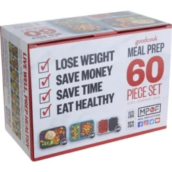 GoodCook Meal Prep Set Food Storage Containers With Lids - 60pc -Household Cleaning Supplies GUEST 1de8e128 06a5 40b4 a774 2fb63fa4d8ca