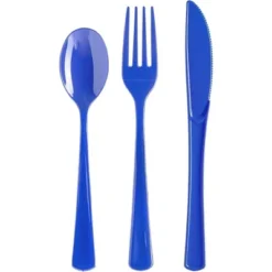 Exquisite Solid Color Plastic Utensil Cutlery Set Forks Spoons Knives- 150 Pack -Household Cleaning Supplies GUEST 1ed44ffc f1dd 447b 98fd 3d09d21b891a