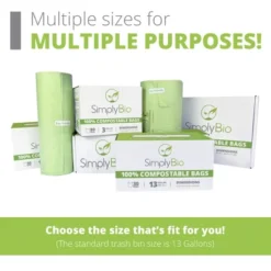 Simply Bio 3 Gal. 1 Mil. Compostable Trash Bags With Drawstring, Heavy-Duty, 50-Count 19 Simply Bio 3 Gal. 1 Mil. Compostable Trash Bags With Drawstring, Heavy-Duty, 50-Count -Household Cleaning Supplies GUEST 275d506b 5b28 47c4 befe 338772a9dd49