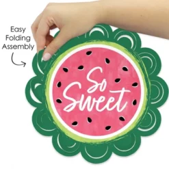 Big Dot Of Happiness Sweet Watermelon - Fruit Party Round Table Decorations - Paper Chargers - Place Setting For 12 -Household Cleaning Supplies GUEST 276122ac af91 42c9 b60f c071c27a22db