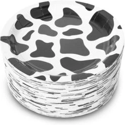 Blue Panda 80-Pack Barnyard Farm Animal Party Supplies, Farmhouse Cow Disposable Paper Dessert Plates, 7 In -Household Cleaning Supplies GUEST 2945bc02 38b8 4d58 b2b2 fab1b75742ef