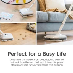 IRIS USA Rechargeable Cordless Electric Vibrating Mop With Water Spray -Household Cleaning Supplies GUEST 2a8c26b2 22fe 458e 9048 10e317cd3ae7