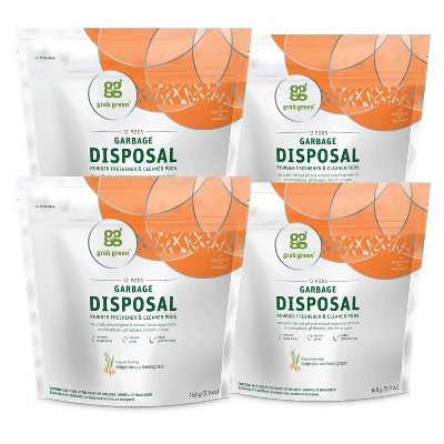 Grab Green Garbage Disposal Freshener & Cleaner Pods, Tangerine With Lemongrass Scent 7 Grab Green Garbage Disposal Freshener & Cleaner Pods, Tangerine With Lemongrass Scent - Image 5