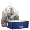 "Plasticplace 55-60 Gallon Clear Trash Bags, Clear (50 Count)