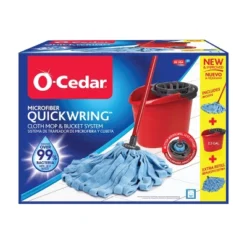 O-Cedar Microfiber Cloth Mop & QuickWring Bucket System With 1 Extra Refill -Household Cleaning Supplies GUEST 3057ad90 4db9 4e85 9175 0f54fc5de824