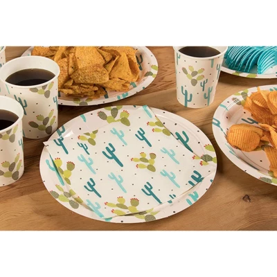 Blue Panda 150 Pack Cactus Disposable Luncheon Paper Napkins 6.5" For Kids Birthday Baby Shower Party Decorations 3 Blue Panda 150 Pack Cactus Disposable Luncheon Paper Napkins 6.5" For Kids Birthday Baby Shower Party Decorations