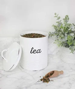 Auldhome Design-Enamelware Tea Canister