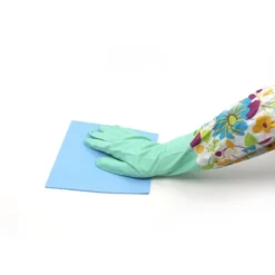 Grand Fusion Cleaning Gloves With Fitted Cuffs - Teal 3 Pairs