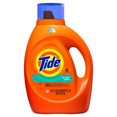 Tide Seaside Fresh HE Compatible Liquid Laundry Detergent - 92 Fl Oz 3 Tide Seaside Fresh HE Compatible Liquid Laundry Detergent - 92 Fl Oz