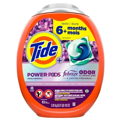 Tide Power Pods Febreze Odor Eliminator Laundry Detergent - Spring And Renewal 15 Tide Power Pods Febreze Odor Eliminator Laundry Detergent - Spring And Renewal - Image 13