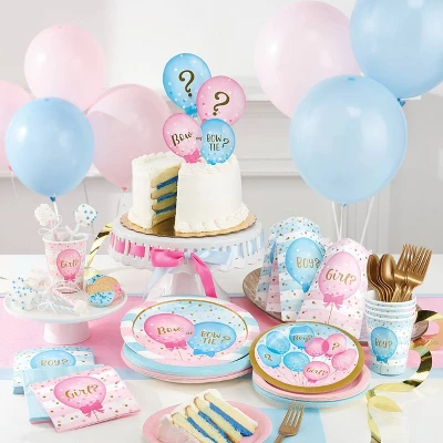 Creative Converting 48ct Gender Reveal Balloon Beverage Napkins 3 Creative Converting 48ct Gender Reveal Balloon Beverage Napkins