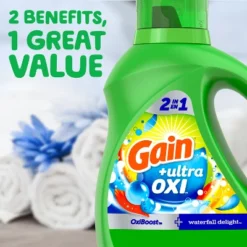 Gain Liquid Oxi Waterfall Laundry Detergent -Household Cleaning Supplies GUEST 3be91f99 2f75 431a 9e01 3ca2287a342c