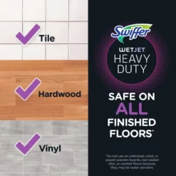 Swiffer WetJet Floor Mop Starter Kit (1 Spray Mop, 5 Mopping Pads, 1 Floor Cleaner Liquid Solution) -Household Cleaning Supplies GUEST 3d1b5e1e bc9b 41f0 8f80 d76d00605a4d