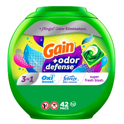 Gain Flings Super Fresh 3-in-1 With Febreze And Oxi Odor Defense Liquid Laundry Detergent Pacs 13 Gain Flings Super Fresh 3-in-1 With Febreze And Oxi Odor Defense Liquid Laundry Detergent Pacs - Image 11