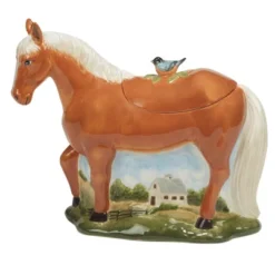 York Stables 3D Horse Cookie Storage Jar - Certified International