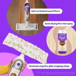 Swiffer Power Mop Wood Mop Kit For Wood Floor Cleaning