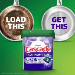 Cascade Mountain Platinum Plus Action Pacs Dishwasher Detergent - 33.8oz/52ct 15 Cascade Mountain Platinum Plus Action Pacs Dishwasher Detergent - 33.8oz/52ct -Household Cleaning Supplies GUEST 4676f64e 69fd 4aeb 81b4 aa1e114ec0f7 1