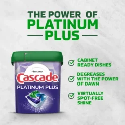 Cascade Fresh Platinum Plus Action Pacs Dishwasher Detergents