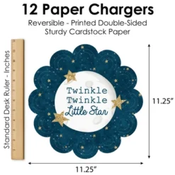 Big Dot Of Happiness Twinkle Twinkle Little Star - Baby Shower Or Birthday Party Round Table Decorations - Paper Chargers - Place Setting For 12 -Household Cleaning Supplies GUEST 4a1ea351 8cfa 4b00 9ed9 f237397f3bea