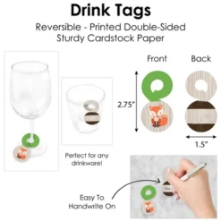 Big Dot Of Happiness Woodland Creatures - Baby Shower Or Birthday Party Paper Charger And Table Decorations - Chargerific Kit - Place Setting For 8 -Household Cleaning Supplies GUEST 4a774db8 d2e7 49bf b8ef baadc33ded47