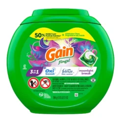 Gain Flings! Liquid Laundry Detergent Pacs - Moonlight Breeze