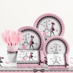 Creative Converting 24ct Party In Paris Dessert Plates Pink -Household Cleaning Supplies GUEST 4b2bc473 373e 4ad8 931d 4514b2fa1384