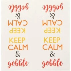 Blue Panda 100-Pack Keep Calm White Disposable Paper Cocktail Napkins For Thanksgiving Party Supplies -Household Cleaning Supplies GUEST 4c653678 0d2d 4c44 8c3c 9391274c0121