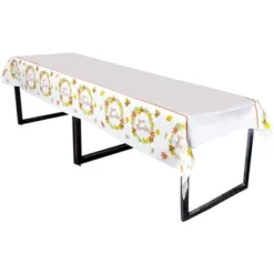 Juvale 3 Pack Thanksgiving Plastic Tablecloth, Give Thanks Autumn Leaf Design (54 X 108 In) -Household Cleaning Supplies GUEST 4e55c53b 423c 4647 a866 c161116708ea