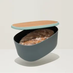 BergHOFF LEO Natural Bamboo Covered Bread Box & Food-grade Plastic Cutting Board 12.5" X 8.5" X 6" Multi-colors Freshly Bread -Household Cleaning Supplies GUEST 4e9952ea 939a 4201 bfe6 f70990b8489d