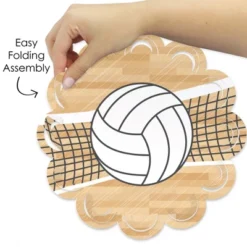 Big Dot Of Happiness Bump, Set, Spike - Volleyball - Baby Shower Or Birthday Party Round Table Decorations - Paper Chargers - Place Setting For 12 -Household Cleaning Supplies GUEST 4fedd7f5 822e 40a2 a360 de9fd8637477