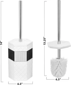 Creative Scents Quilted Mirror Toilet Brush With Holder -Household Cleaning Supplies GUEST 57d28985 5221 47af b724 a6a5a8bd5cfa