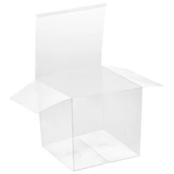 Juvale 30-Pack Clear Gift Boxes - 6x6x6 In Square Plastic Transparent Boxes For Cakes, Wedding, Baby Shower, Birthday Party -Household Cleaning Supplies GUEST 587a8e99 717d 48f2 b8f5 01bb438be365