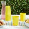Blue Panda 24 Pack 16oz Yellow Plastic Cups For Birthday, Graduations, Baby Showers Party Supplies -Household Cleaning Supplies GUEST 595798b0 e7c9 457b b5f8 7ca95cf32c34
