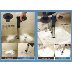 FEIYABDF Electric High Pressure Drain Blaster Air Gun Toilet Plunger For Unclogging Toilets, Bathtubs, Washbasins, Sinks, And Floor Drains, Tool Only -Household Cleaning Supplies GUEST 5a34d632 13b6 4c31 9f0b 7ebd7e85e382
