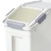 HANAMYA 33-Liter Rice Container With Handle, Wheels, Airtight Silicon Sealed Cover, And Measuring Cup For Rice, Flour And Pet Dry Food Storage -Household Cleaning Supplies GUEST 5aaf5ab3 54cb 4e2c a3b3 a5b7b464f079