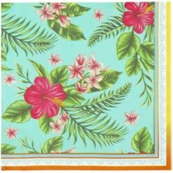 Sparkle And Bash 150 Pack Plumeria Paper Napkins (6.5 X 6.5 In) -Household Cleaning Supplies GUEST 5b0c0e1d fee4 4bfa a797 d7a0e17610a9