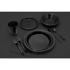 Exquisite Disposable Plastic Dinner Plates- 100 Count -Household Cleaning Supplies GUEST 5f3b9dd5 4e51 4b35 b6c9 1ccfc0189283