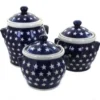 Blue Rose Polish Pottery 1300 Zaklady Canister Set -Household Cleaning Supplies GUEST 6153077a 8dc8 4bfa 86d9 405745f2c56a