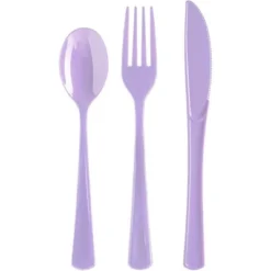 Exquisite Solid Color Plastic Utensil Cutlery Set Forks Spoons Knives- 150 Pack -Household Cleaning Supplies GUEST 622ae040 9743 427b a1cd e9e8c4be52df